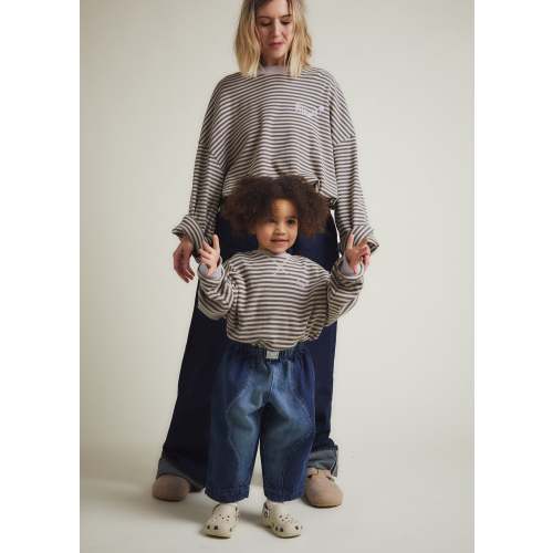 Jamie Stripe Slate Top