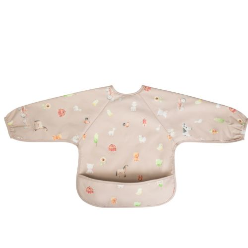 Baby & Toddler Long Sleeve Smock Bib (Farm)