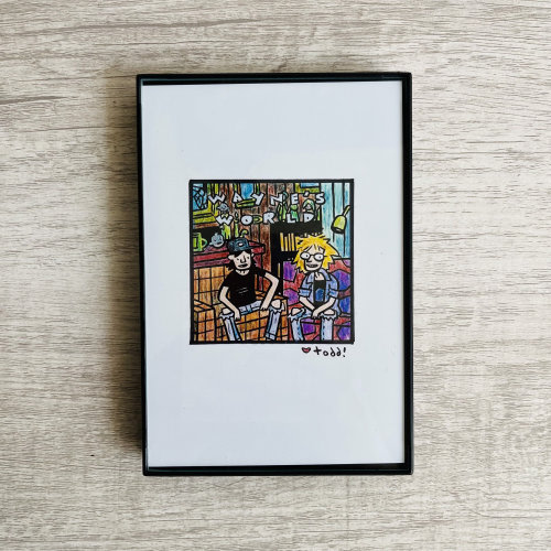 Wayne's World Print: SNL Pop Culture Art (4x6 inches)