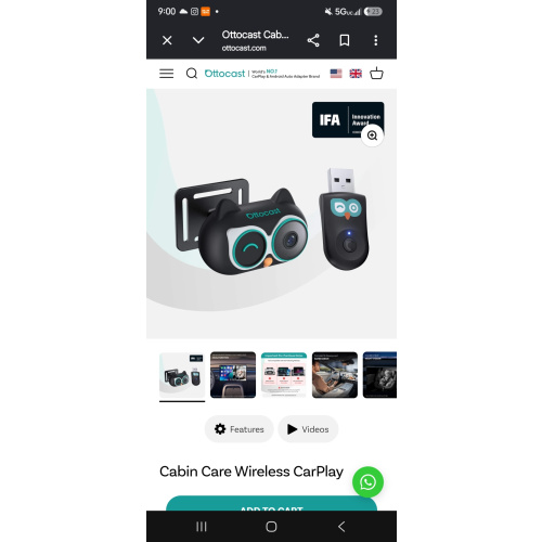 Cabin Care Wireless CarPlay Adapter