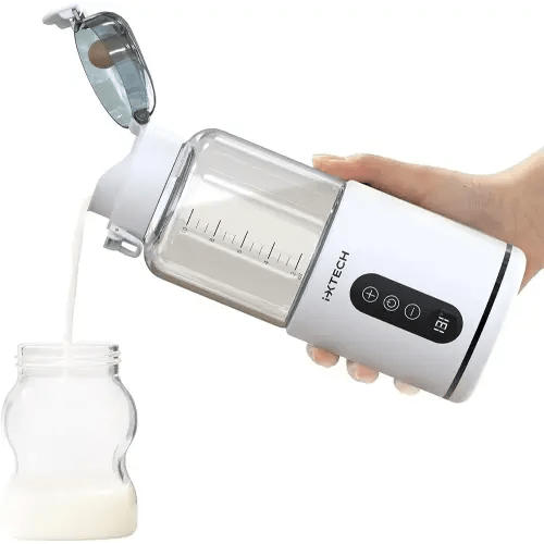 IXTECH Portable Water Warmer for Baby Formula, Milk Warmer for Travel, 10 oz., Electric Warming with Adjustable Temperature Control, Leak-Resistant Spout, Rechargeable and Wireless