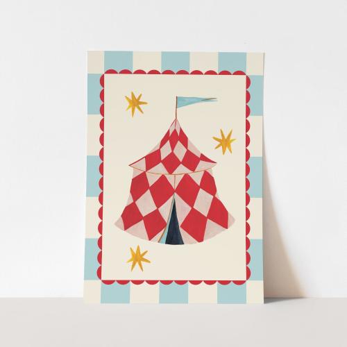 The Big Top print, children's circus theme decor, nursery decor, perfect birthday gift or wall decor