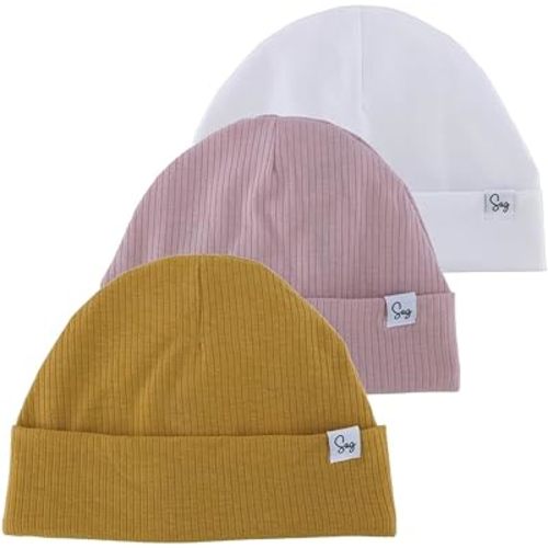 Jersey Beanie Hat for Newborn Baby Boys Girls Silky Satin Lined Hats Bonnet Toddler Infant Little Kids Beanies Caps