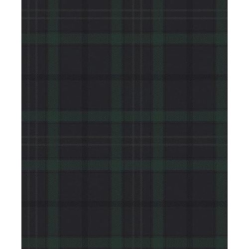 NextWall Tailor Plaid Peel and Stick Wallpaper (Dark Blue & Evergreen)