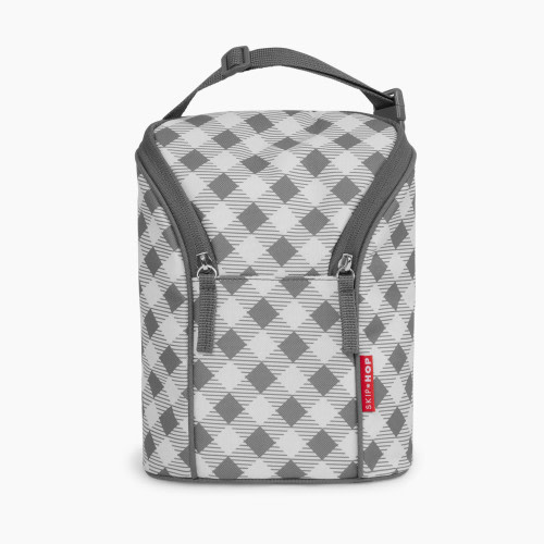 Skip Hop Grab & Go Double Bottle Bag - Gingham