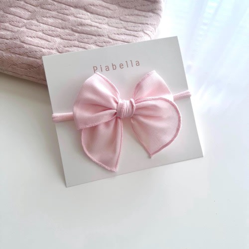 Solid Fable Bow.  Pink Fable Bow. Toddler Hair Bow. Fable baby headband. Neutral Bows. Trendy bow. Girl Bow. Boho Bow. Baby Bow. Dog Bow.