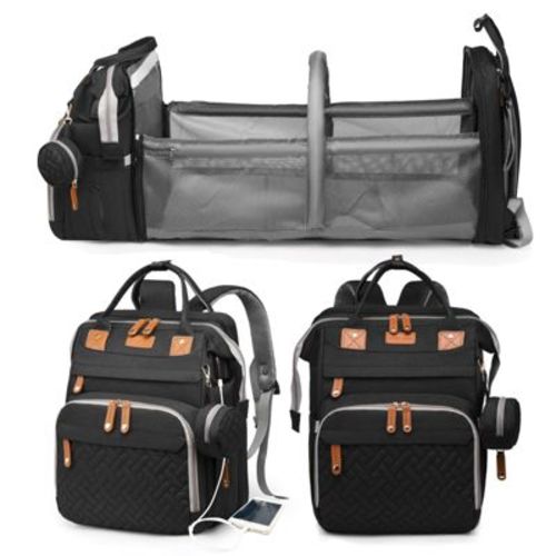 Narwey Baby Diaper Bags with Changing Station, Waterproof Large Capacity Diaper Bag Backpack