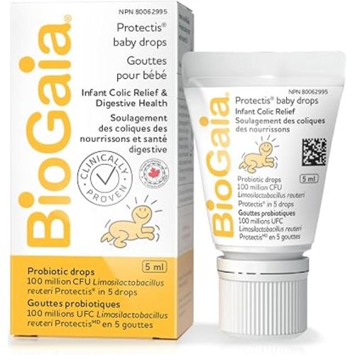 BioGaia Probiotic Baby Drops 5mL (125 Drops) for infant colic relief, newborns and babies
