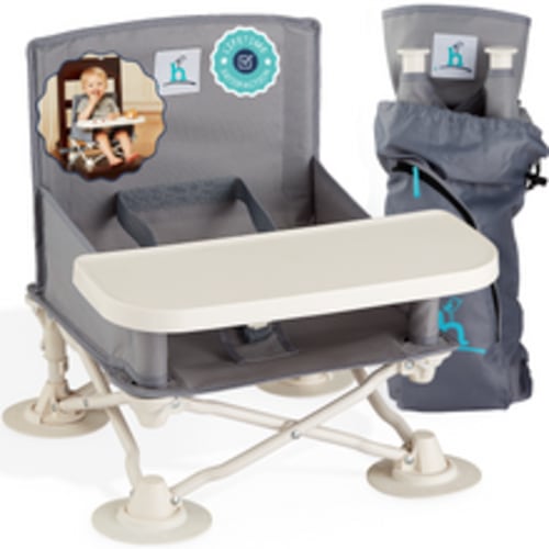 Hiccapop OmniBoost Travel Booster Seat - Grey