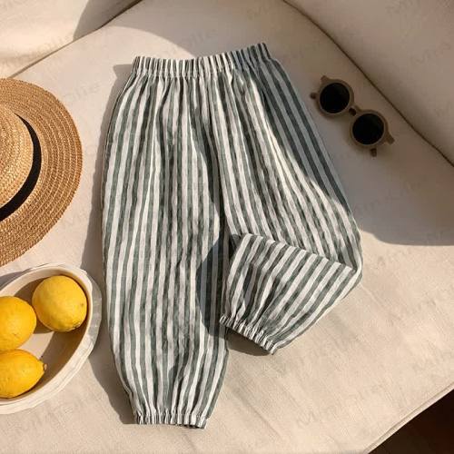 Toddler Cotton Striped or Plaid Pants