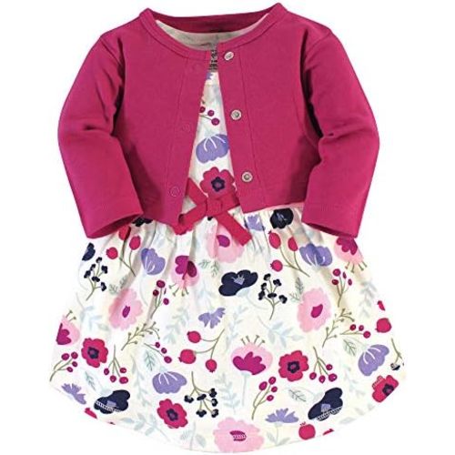 Touched by Nature Baby Girl Organic Cotton Dress and Cardigan