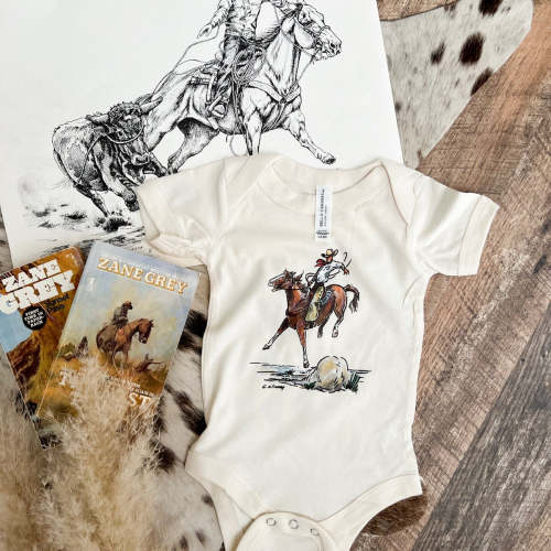 Cody Buckin Horse (One piece Onesie) – theFRINGEDpineapple