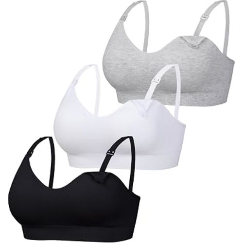 Women Seamless Nursing Bra 3 Pack Maternity Bra Breastfeeding