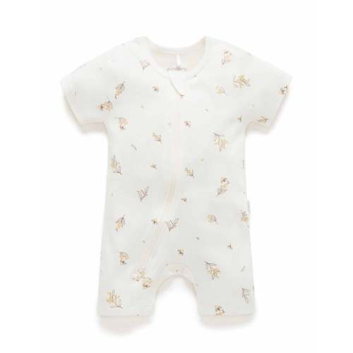 Wattle Bee Short Zip Growsuit