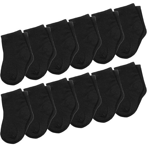 Falari 12-Pack Newborn Sock Infant Baby Boy Girl Socks 0-6 Month