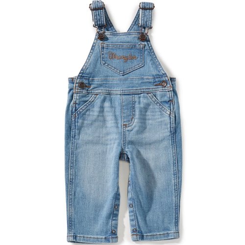 Wrangler® Baby Girls Kendra Sleeveless Denim Overalls