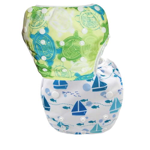 2 Pack Leakproof Reusable Swim Diapers, 0 to 2 years