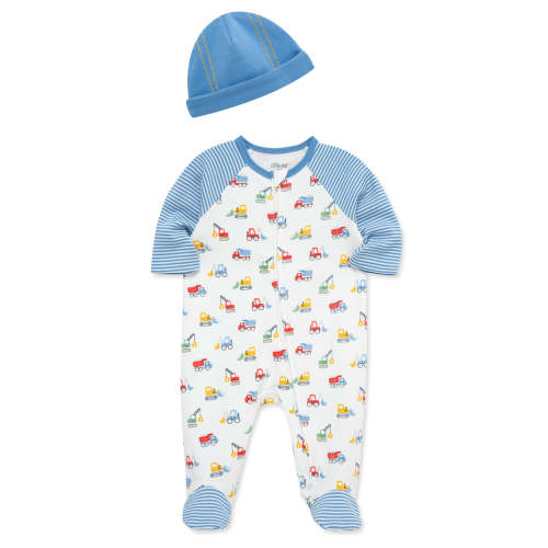 Trucks Zipper Footed One-Piece and Hat