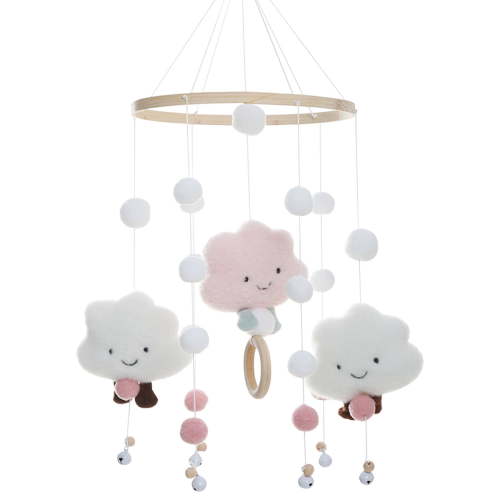 Rzvnmko Baby Crib Mobile Wind Chime Bed Bell Christmas Gift Grasp Training Color Recognition Bed Cot Decoration