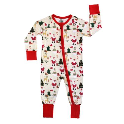 Cozy Christmas Bamboo Convertible Baby Pajama – Emerson and Friends