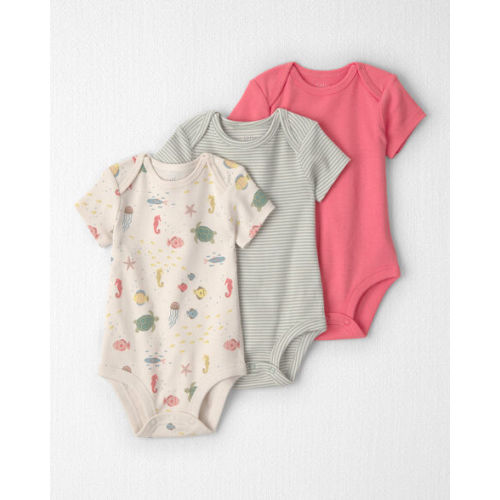 Baby 3-Pack Organic Cotton Bodysuits - Little Planet | Carter's