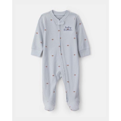 Baby Boy 'Baby Brother' Snug Fit Sleep & Play Pajamas - Blue | Carter's