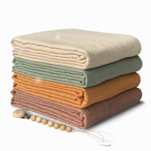 Muslin Swaddle Blanket (Earthy Harmony)