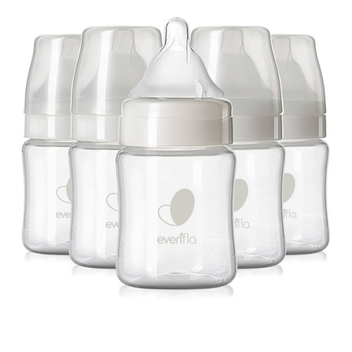 Evenflo Feeding Premium Proflo Venting Balance Plus Wide Neck Baby, Newborn and Infant Bottles - Developed by Pediatric Feeding Specialists - 5 Ounce (Pack of 6)