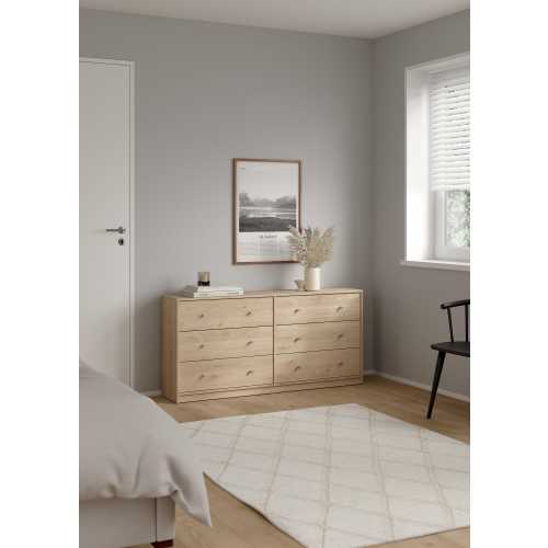 Tvilum Portland 56" 6 Drawer Double Dresser | Ashley