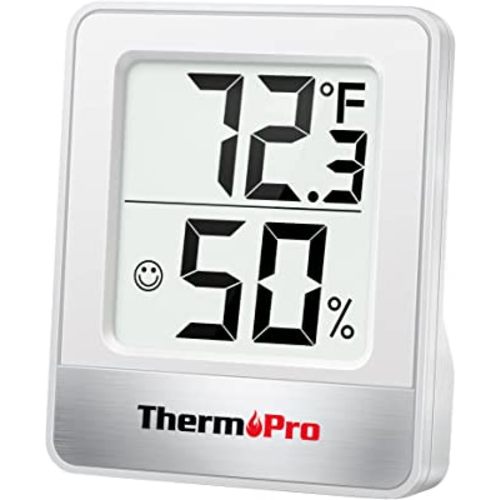 ThermoPro TP49 Digital Hygrometer Indoor Thermometer Humidity Meter Room Thermometer with Temperature and Humidity Monitor Mini Hygrometer Thermometer