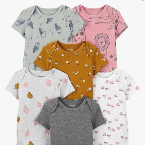 Simple Joys by Carter's Baby-Girls 6-Pack Short-Sleeve Bodysuit