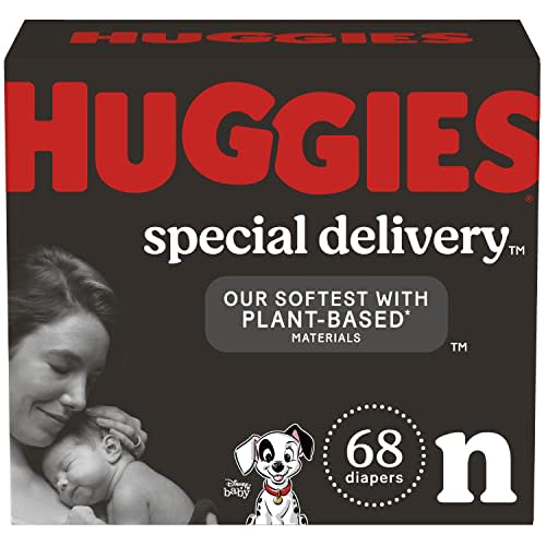 Hypoallergenic Baby Diapers Huggies Special Delivery, Size Newborn, 68 Ct