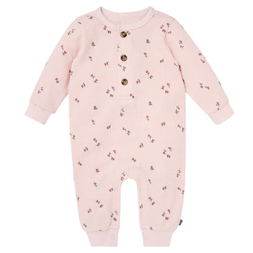 Modern Moments by Gerber baby-girls Long Sleeve Long Leg Slouch Romper