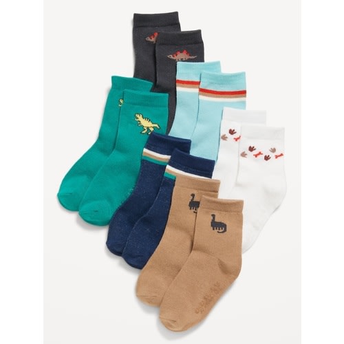 Unisex Crew Socks 6-Pack for Toddler & Baby