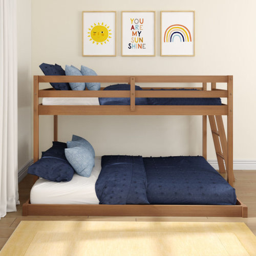 Harriet Bee Twin Over Full Low Bunk Bed & Reviews | Wayfair