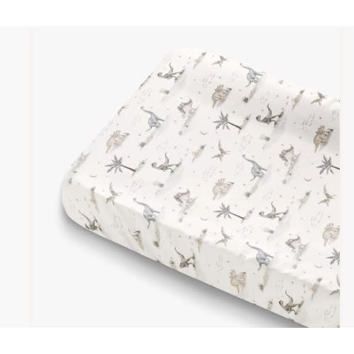 Dino Dreams Changing Pad Cover - Sage