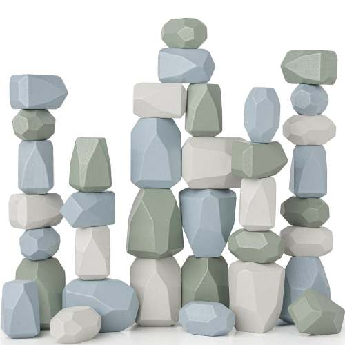 Stacking Blocks for Toddlers in Boy Pack - Little Heirloom Society