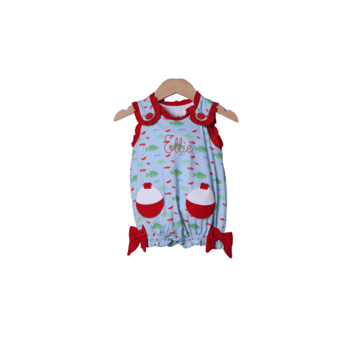 Applique Fishing Bobber Red Bubble