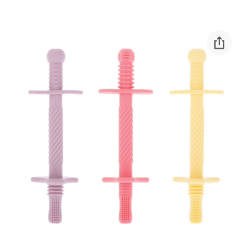 Tube Teethers (3 Pack) | Purple, Pink & Yellow