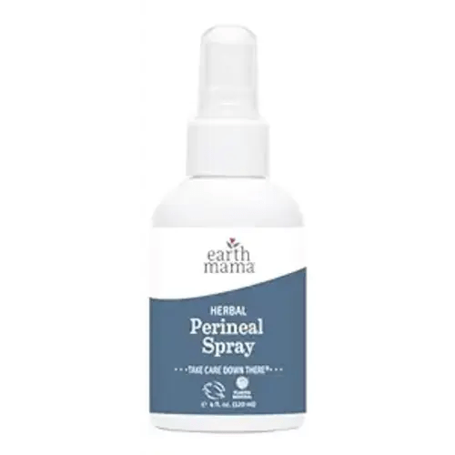 Earth Mama Herbal Perineal Spray | Safe for Pregnancy and Postpartum Recovery, Witch Hazel Natural Cooling Spray For After Birth Feminine Care Essentials, No Benzocaine or Butane, 4-Fluid Ounce