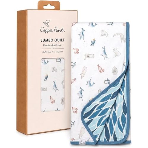 Copper Pearl Jumbo Three-Layer Baby Blanket: Soft Baby Quilts for Boys and Girls | Breathable, Cozy, Toddler Blanket | Baby Quilt for Newborns | 60x72 Premium Material | Arctic Wonder