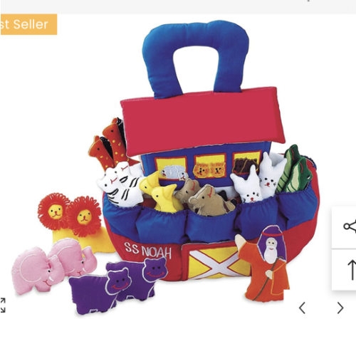 SS Noah’s Ark Soft Sculpture Toy Boat