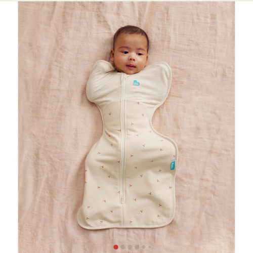 Love To Dream Swaddle Up Stretch Cotton Fleece 1.5Tog Newborn Oatmeal Twigs
