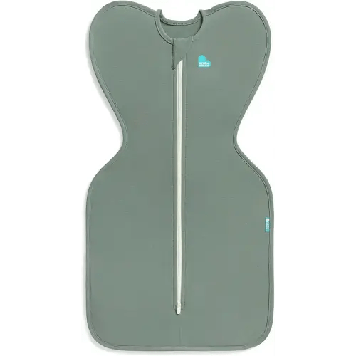 Love to Dream Swaddle UP, Baby Sleep Sack, Self-Soothing Swaddles for Newborns, Improves Sleep, Snug Fit Helps Calm Startle Reflex, New Born Essentials for Baby, 1.0 TOG, 5-8.5 lbs, Deep Olive