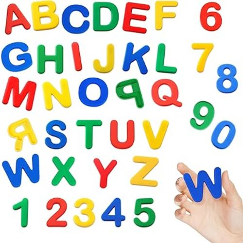 Silicone Alphabet Magnetic Letters and Numbers Set, 36 PCS Educational Multicolor ABC Fridge Magnets – Durable, Fun Learning Toy for Early Childhood