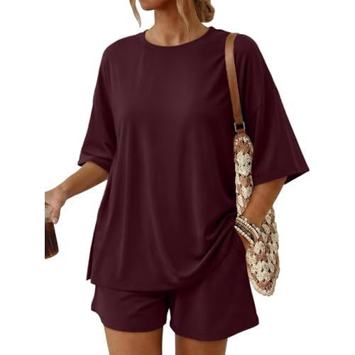 Trendy Queen 2 Piece Summer Set Oversized Top & Loose Fit Shorts with Pockets