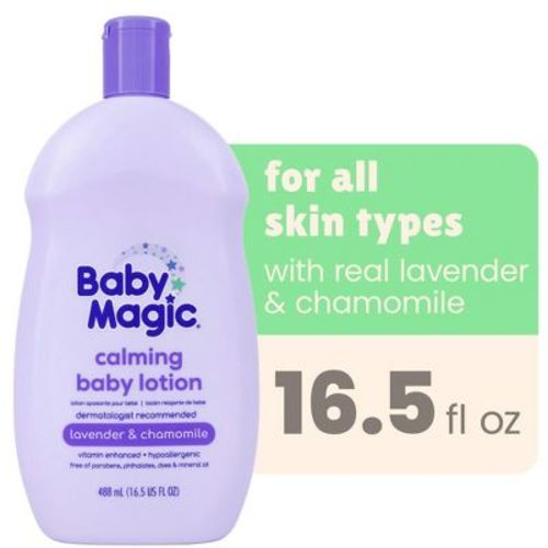 Baby Magic Calming Baby Lotion Lavender Lullaby Scent Gentle Daily Moisturizer for Soft Smooth Skin, 16.5 oz