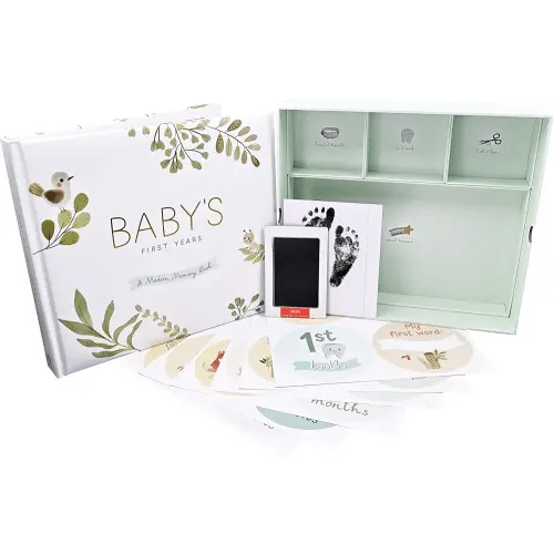 Baby's First Years: A Modern Memory Book with Keepsake Box