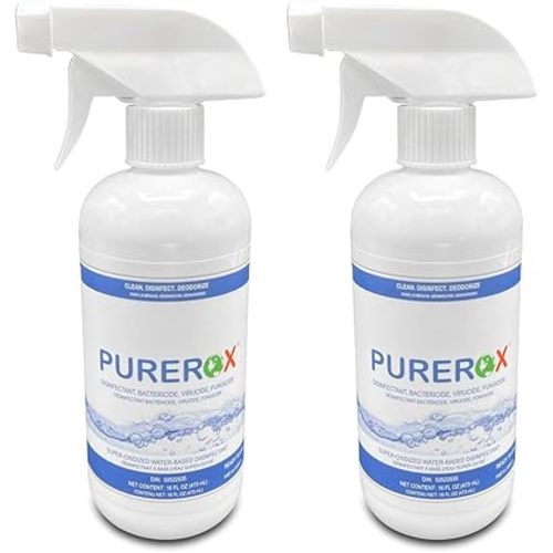 disinfectant (16oz, 2pk) Eliminate viruses Norovirus, MRSA, Athlete Foot Fungus, Bacteria. Hospital Grade. Safe for Use Anywhere. No residue. No Rinse. Suitable for All Surfaces.…
