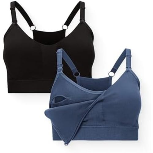 Kindred Bravely Essentials Sports Pumping & Nursing Bra, Hands Free, 2 Pack